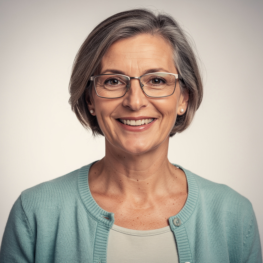Portrait of a mature female student who completed the training
