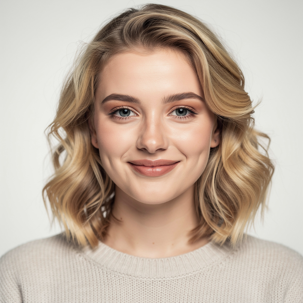 Portrait of a young female student who completed the training