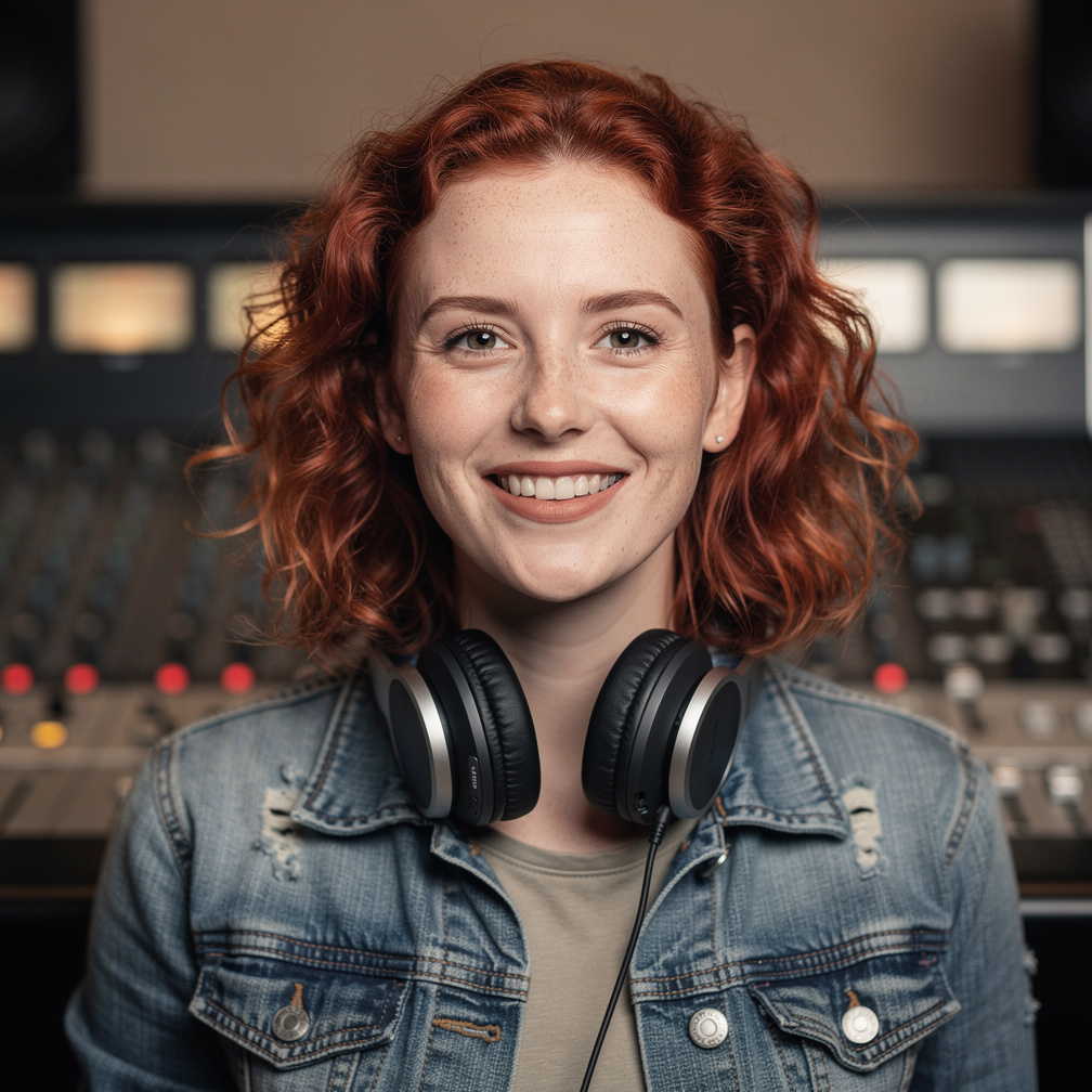 Portrait of a female sound engineering instructor